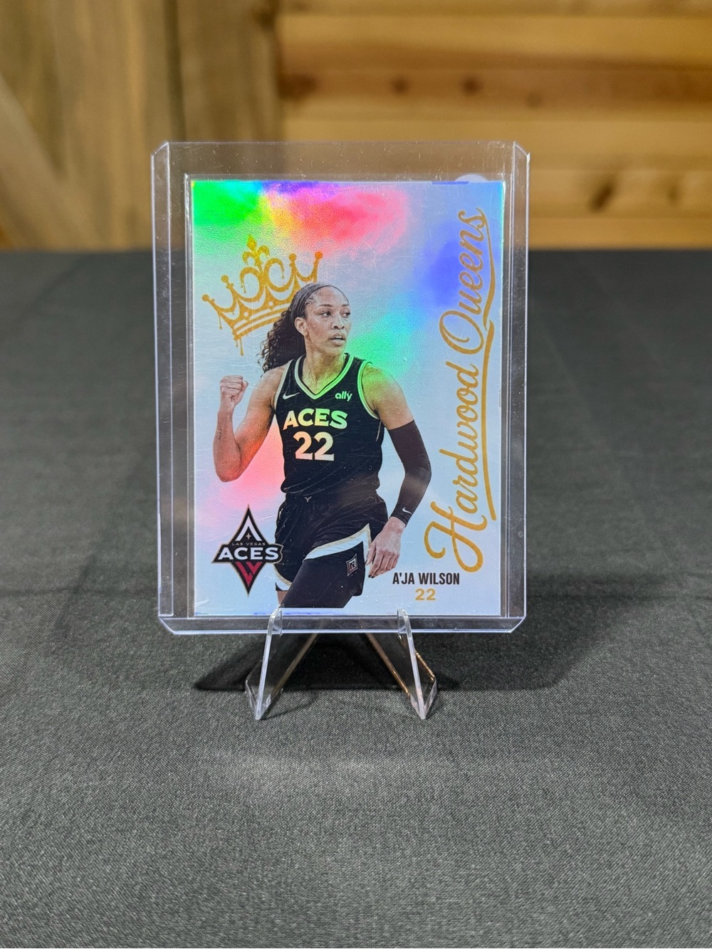 A'ja Wilson Las Vegas Aces Hardwood Queens Custom Basketball Trading Card